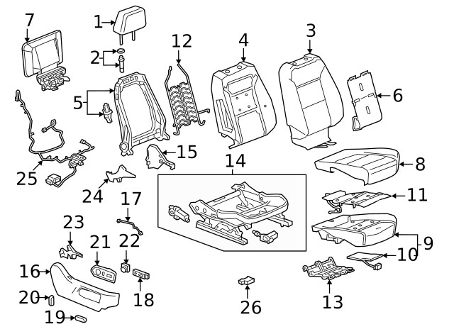 Genuine GM Headrest 85050990