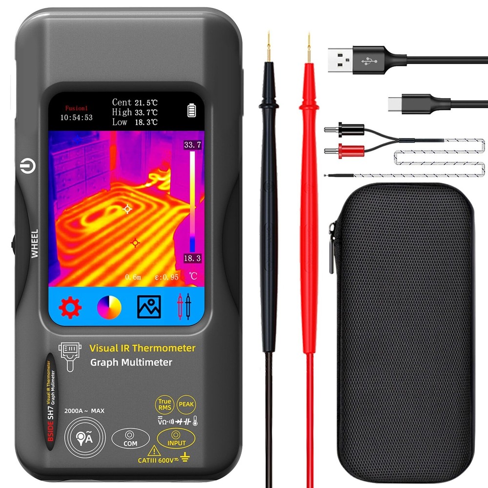 BSIDE Thermal Imaging Camera Multimeter 320×320 Resolution with 20000 Words