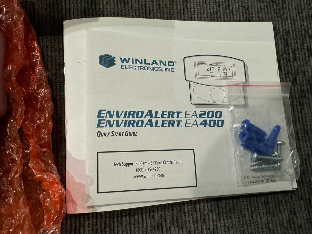 Winland EnviroAlert Dual Zone Digital Console, 12VDC (EA200-12)