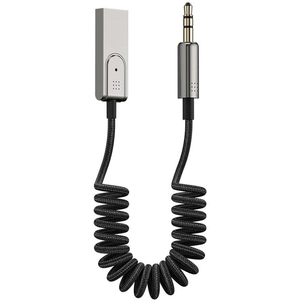 3.5mm Aux to Bluetooth 5.1 Adapter Bluetooth Receiver Microphone for Car