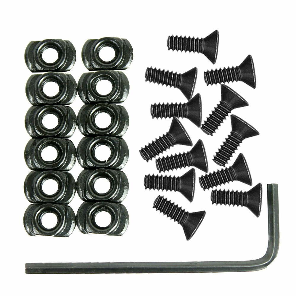M-LOK Screw and Nut Replacement Set for Rail Sections 12 Pack with Wrench