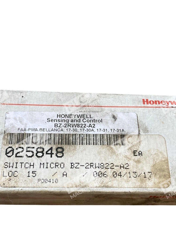 BZ-2RW822-A2 - Honeywell - Premium Large Basic Micro Switch