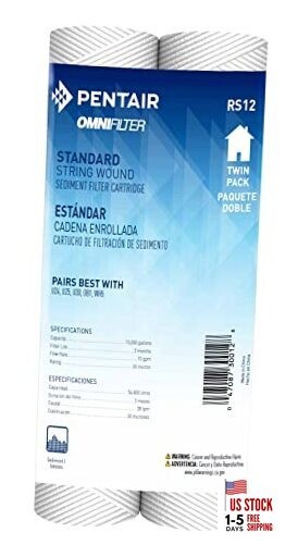 Pentair  RS12 Sediment Water Filter, 10-Inch, Standard Pack of 2 20 Micron