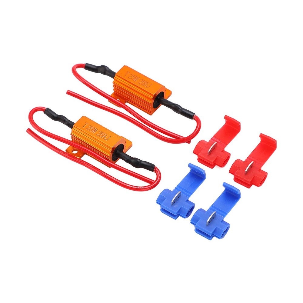 ♡ 2set 25W 25Ω LED Resistance Decoder Anti Corruption Load Indicator Resistor