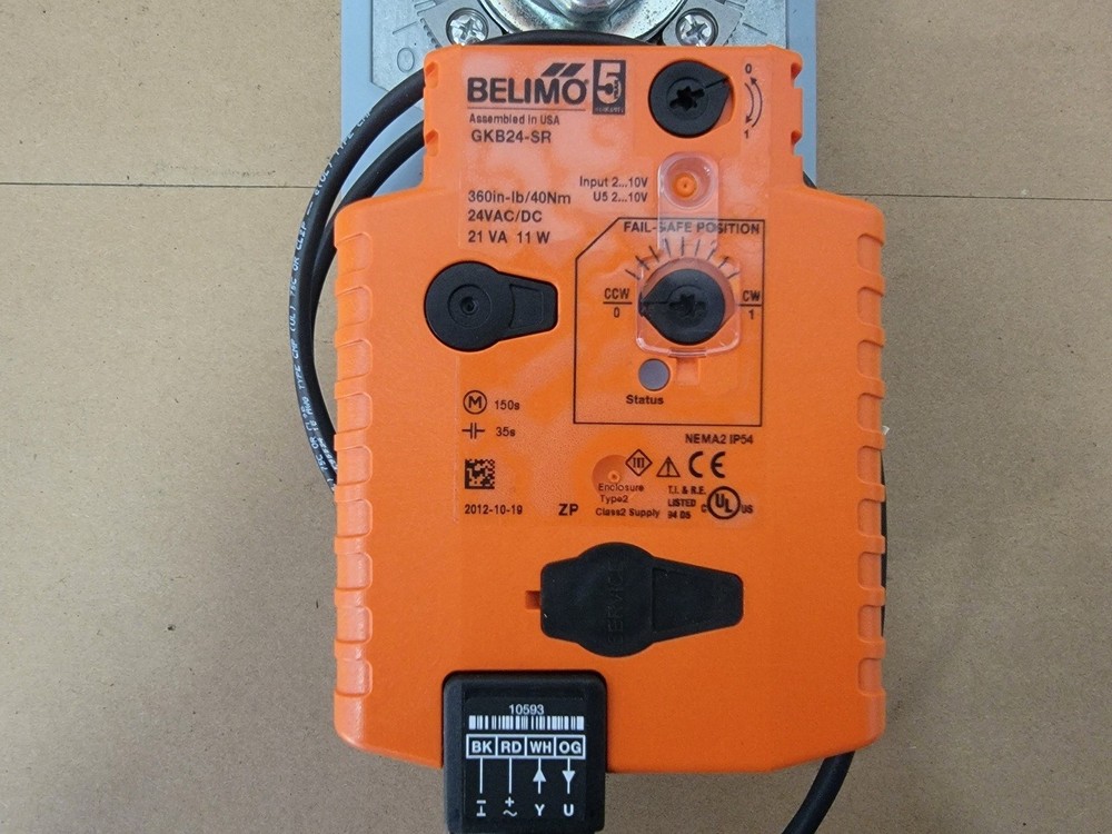SURPLUS NEW 2012 BELIMO GKB24-SR Electronic Fail-Safe Damper Actuator – Safety