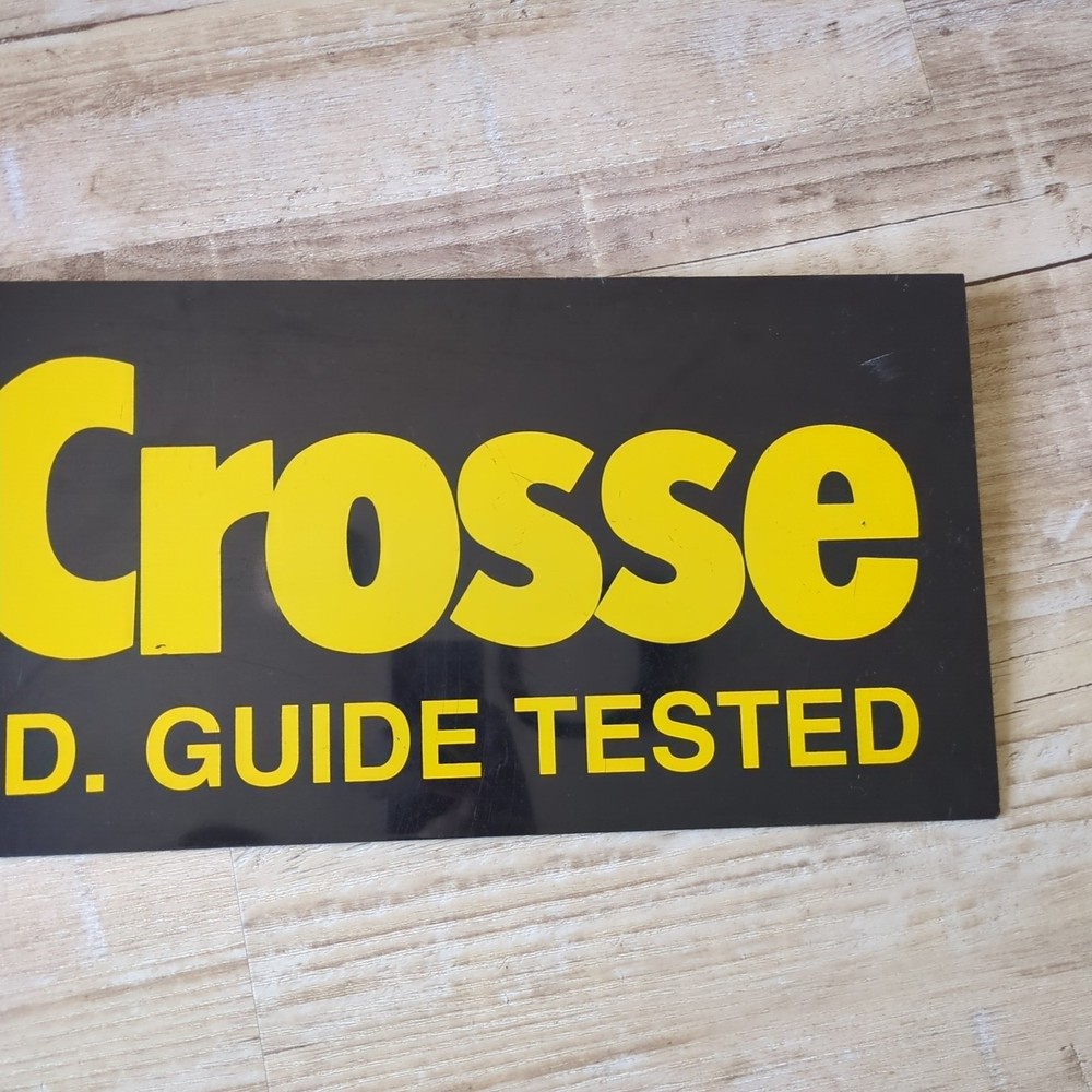 Plastic LaCrosse Store Promo Advertisement Sign