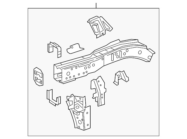 Genuine GM Passenger Side Front Compartment Side Rail 84526303