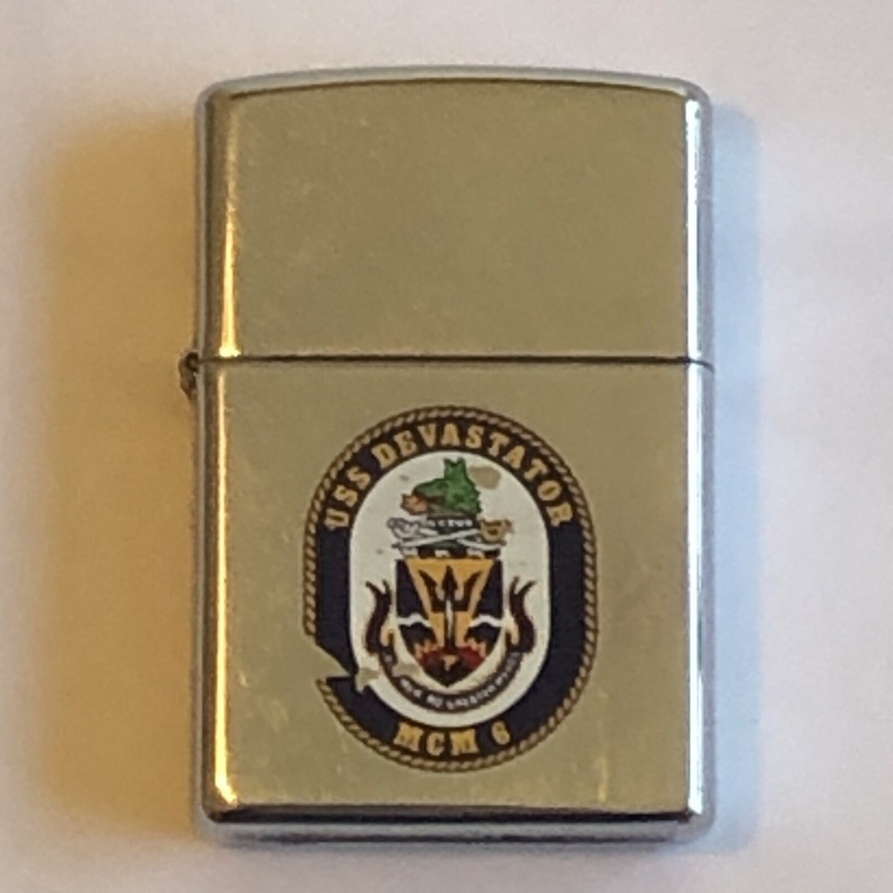 USS DEVASTATOR MCM 6 Zippo Cigarette Lighter