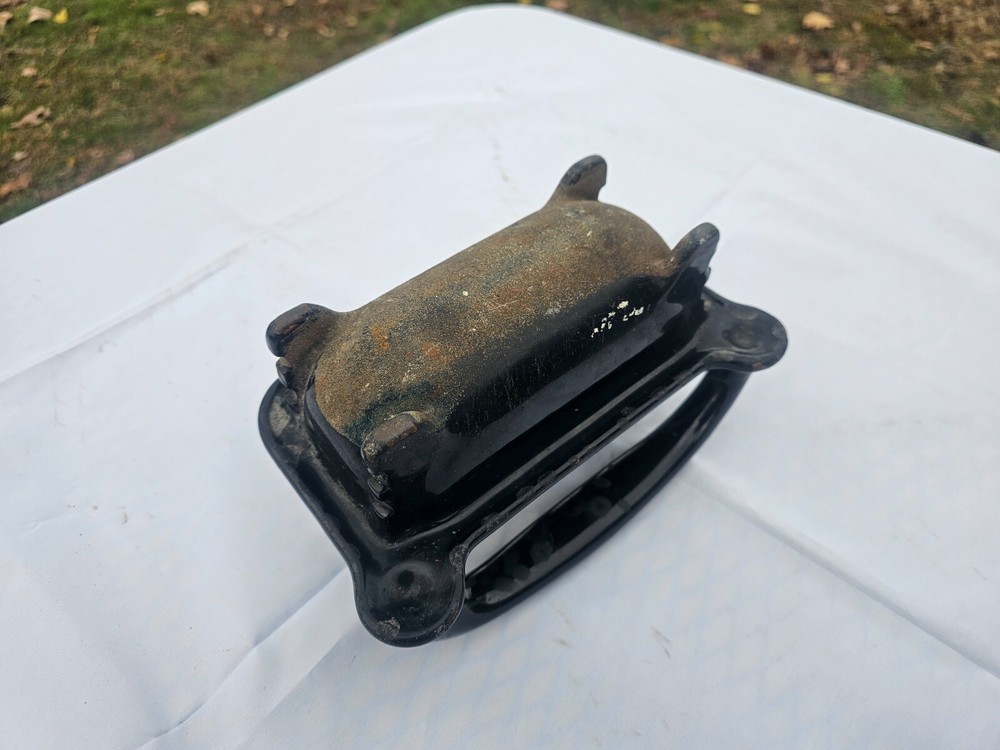 Rare!! Black Cast Iron Soap Dish In Wall!!