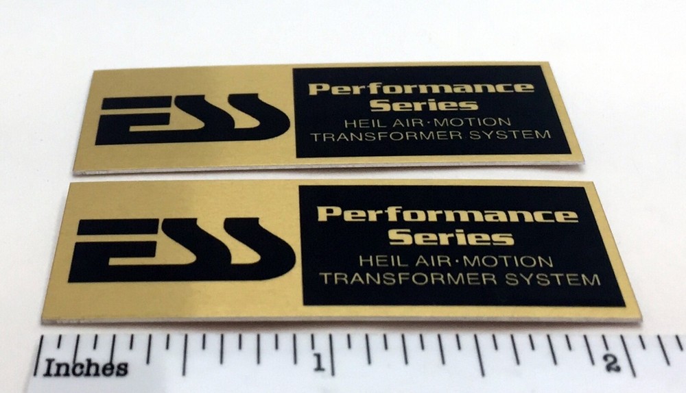 ESS Performance Series Speaker Badge Grill Logo Emblem Custom Made Pair