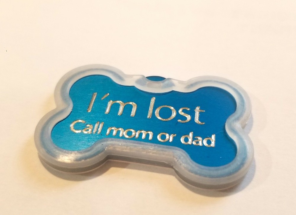 CUSTOM ENGRAVED PET TAG BONE SHAPE WITH SILENCER DOG NAME PERSONALIZED ID TAGS