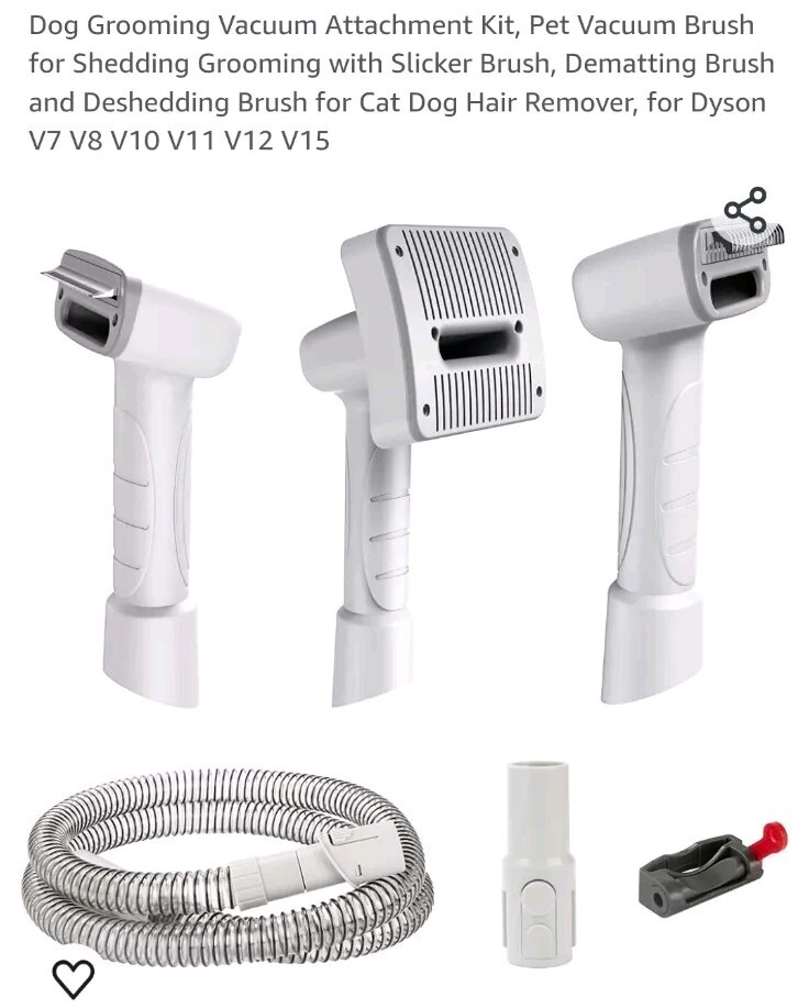 Dog Grooming Vacuum Attachment Kit