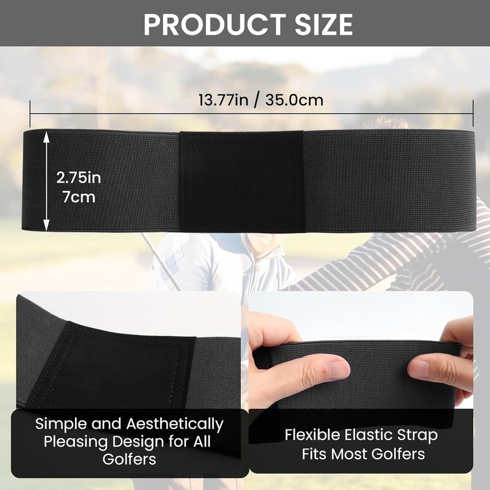 Swing Golf Power Band Training Aid Elbow Brace Straight Practice 2 Pack