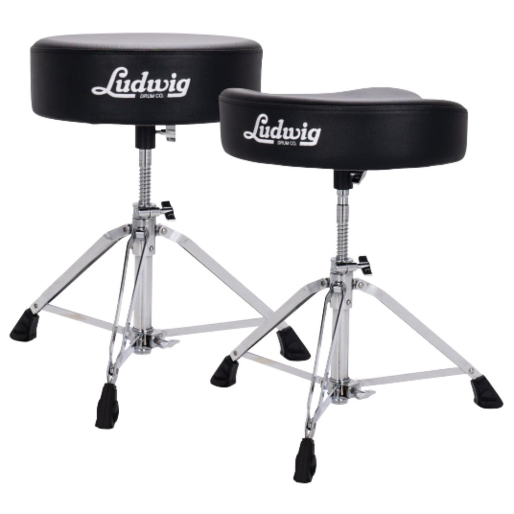 Ludwig LP50TH Pro Series Saddle Drum Throne, Black