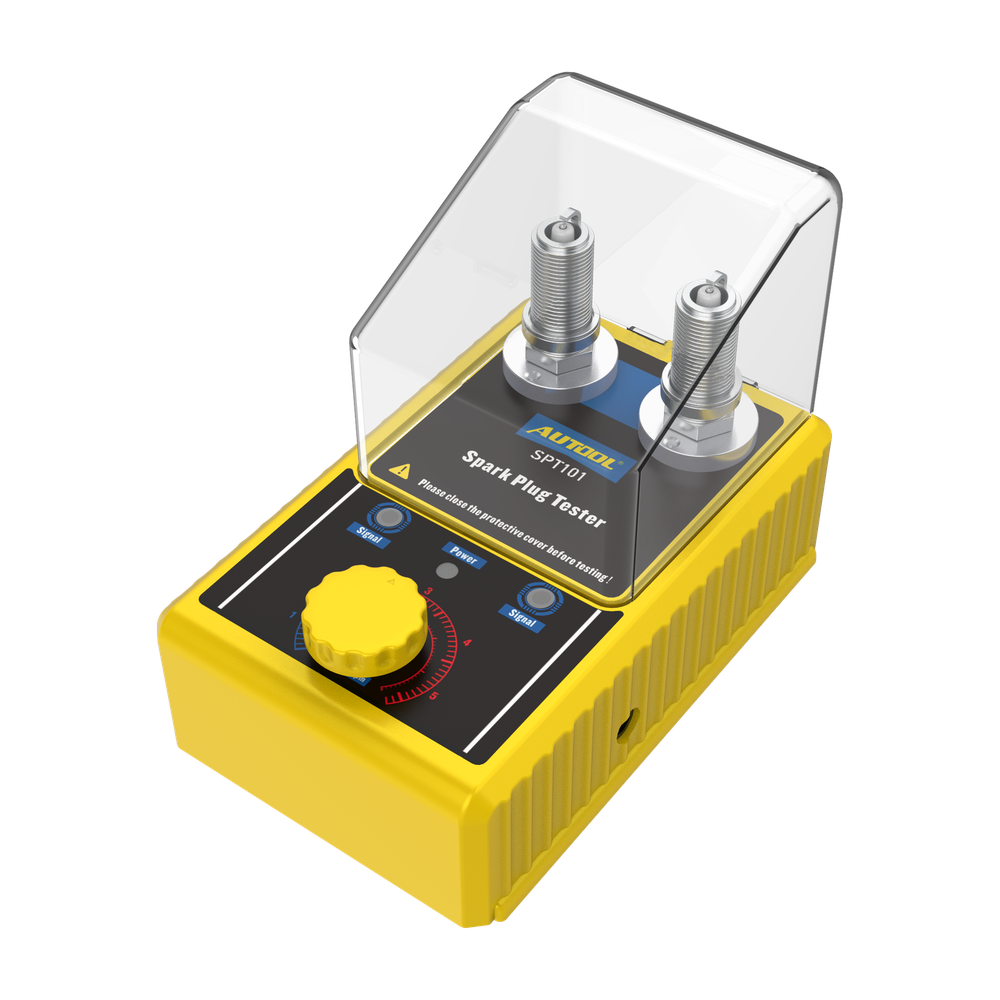 AUTOOL Car Spark Plug Tester Dual Hole Petrol Ignition Analyzer Diagnostic Tool