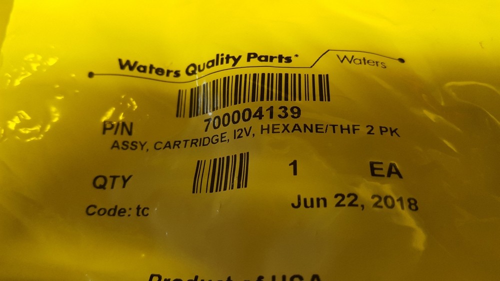 Assembly, cartridge I2V, Hexane/THF 2 PK