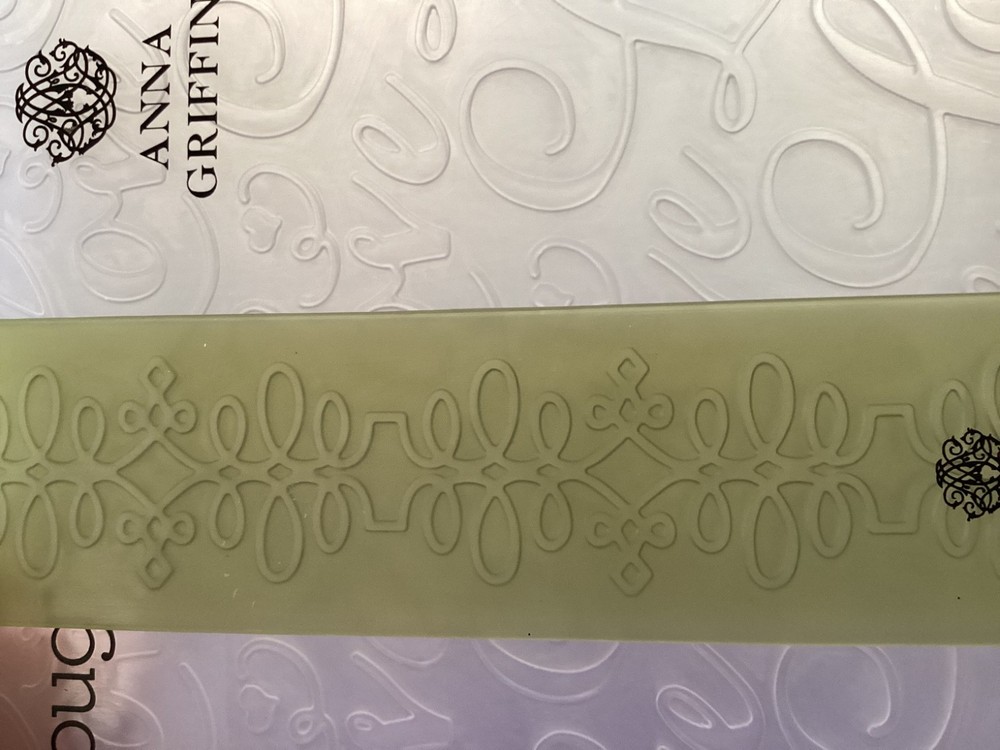 Anna Griffin Embossing Folder Scripted Love 6x4.5