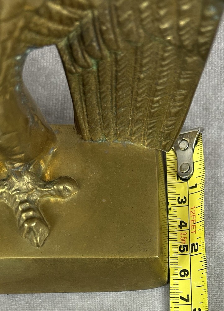 Vintage Brass Eagle Bookends 1960s