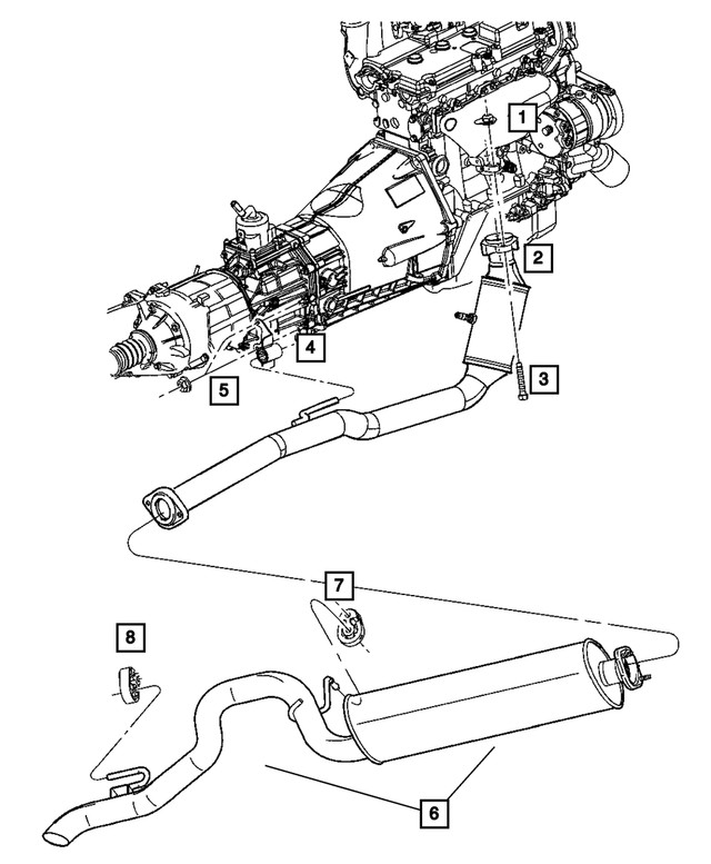 Genuine Mopar Exhaust Hanger 52128906aa