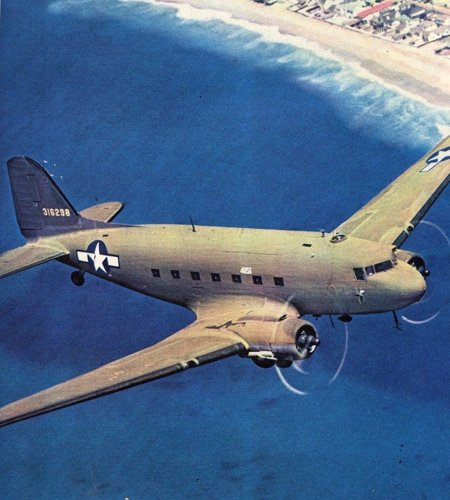 DC-3 / C-47 PLAN + CONSTRUCTION ARTICLE for a Musciano UC Scale Model Airplane