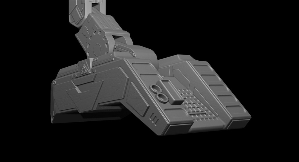 Predator Shoulder Cannon plasma Two Size File STL – OBJ for 3D Printing