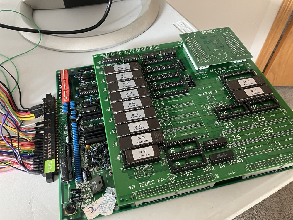 WORKING Ghouls ‘n Ghosts Arcade PCB COMPLETE board set