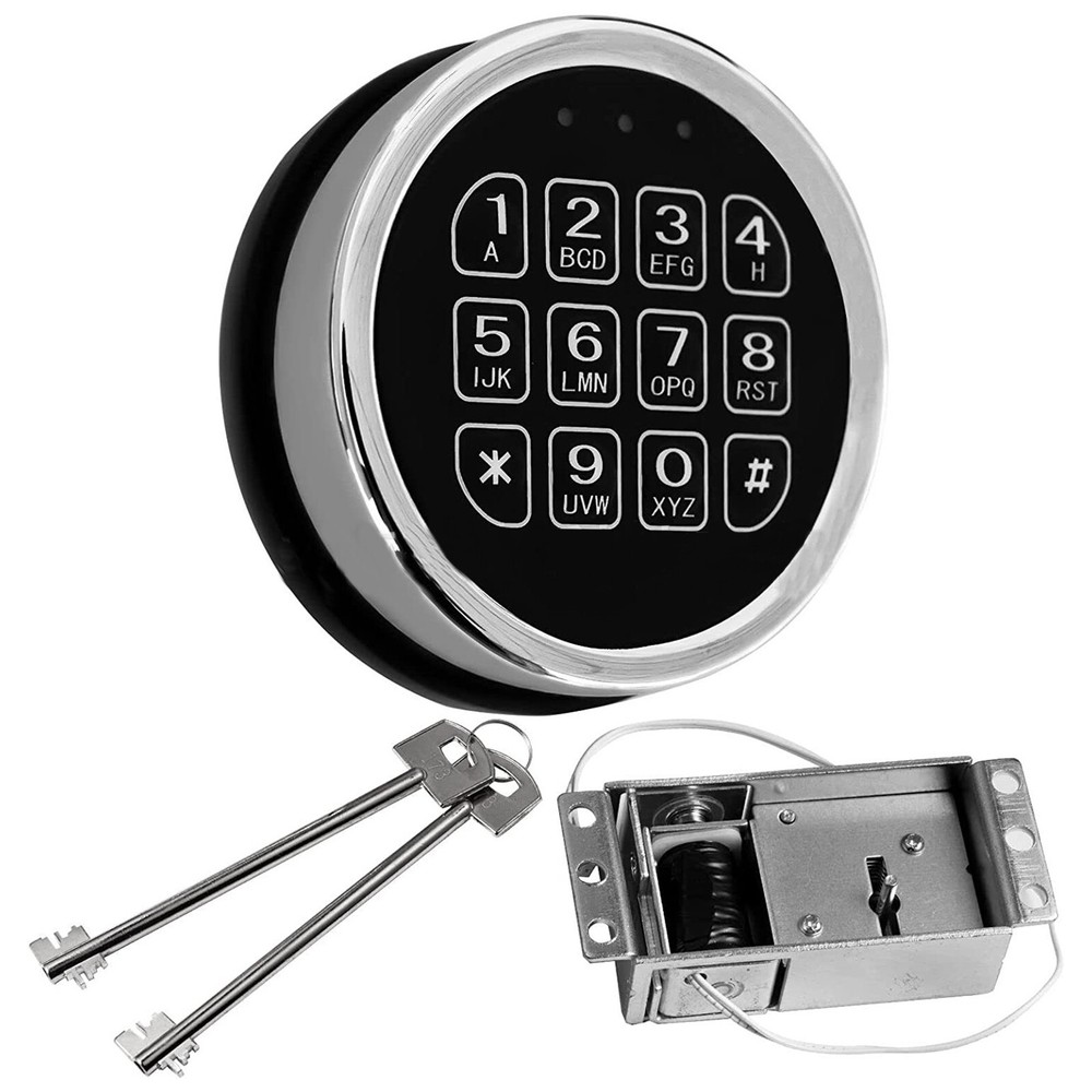 Stack-On Safe Lock Electronic Digital Safe Lock Replacement Solenoid W/ 2 Key Av