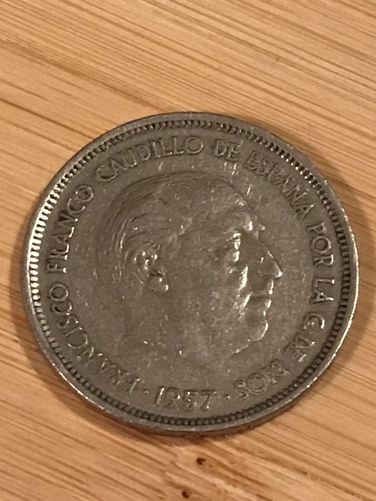 Spain 25 Pesetas-1957- Coin