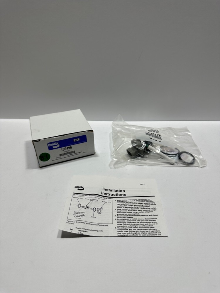 NEW BENDIX 109496 ADIPSP KIT HEATER AND THERMO KIT