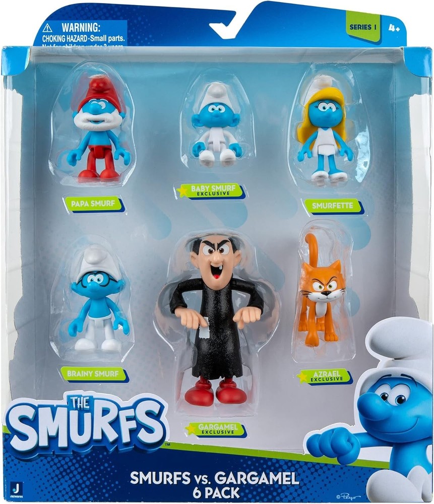 The Smurfs GARGAMEL VS 6 Figure Multipack - Features 2-Inch...