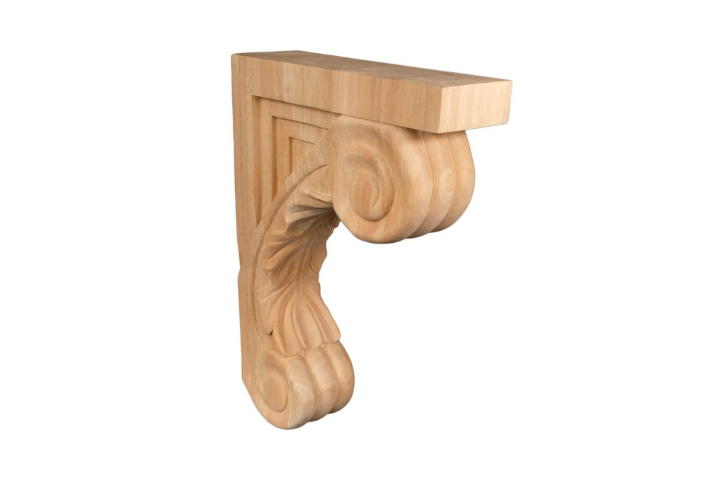 1 PC 13" Corbel Rustic Solid Hardwood Bracket C5UNFFBA Wall Shelf Support