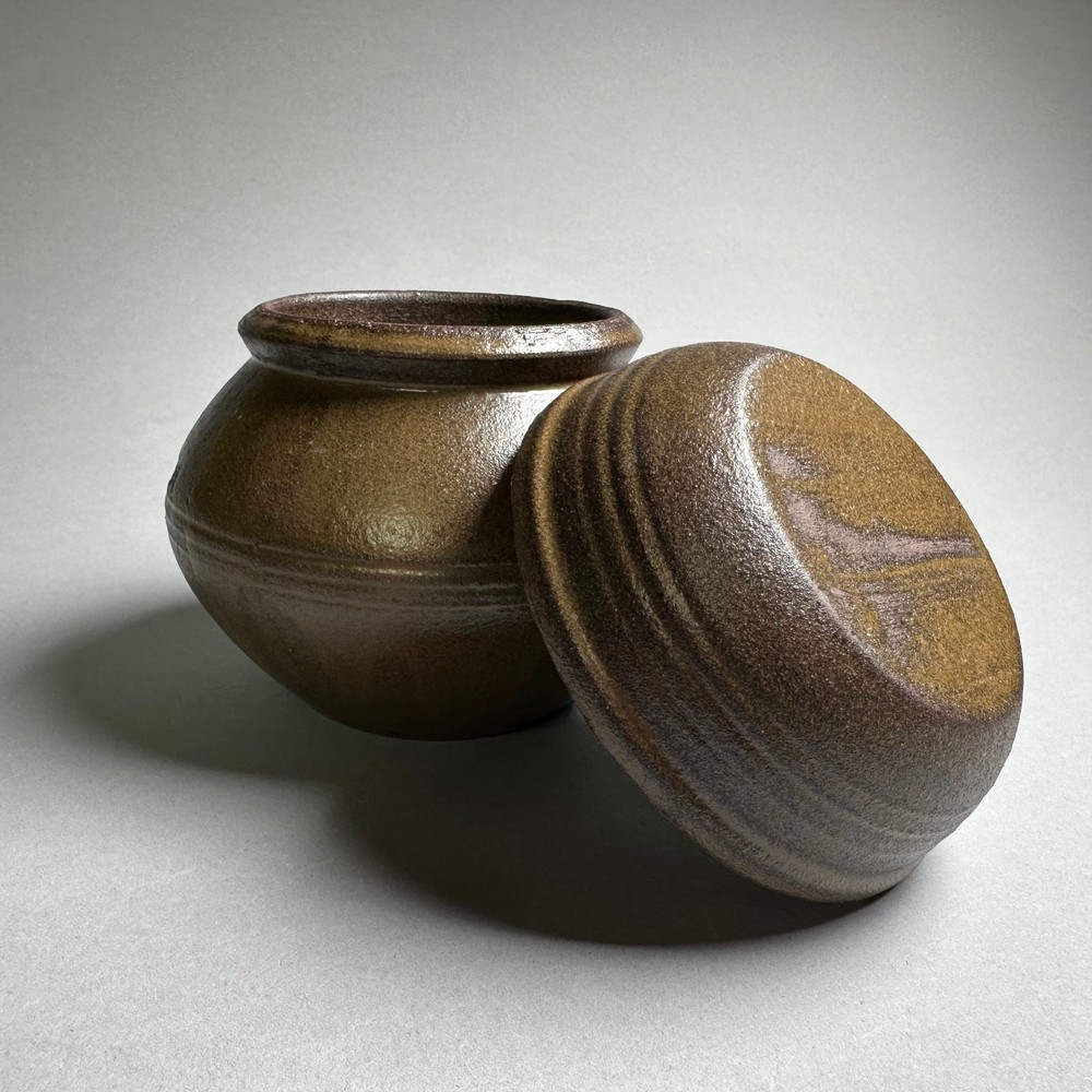 Korean Earthenware Onggi Handmade Ceramic Fermentation Storage Vessel Kimchi M