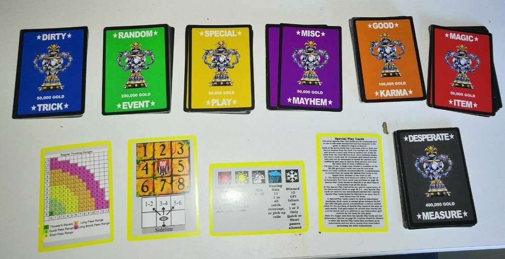 Blood Bowl Play Cards - CRP Custom edition