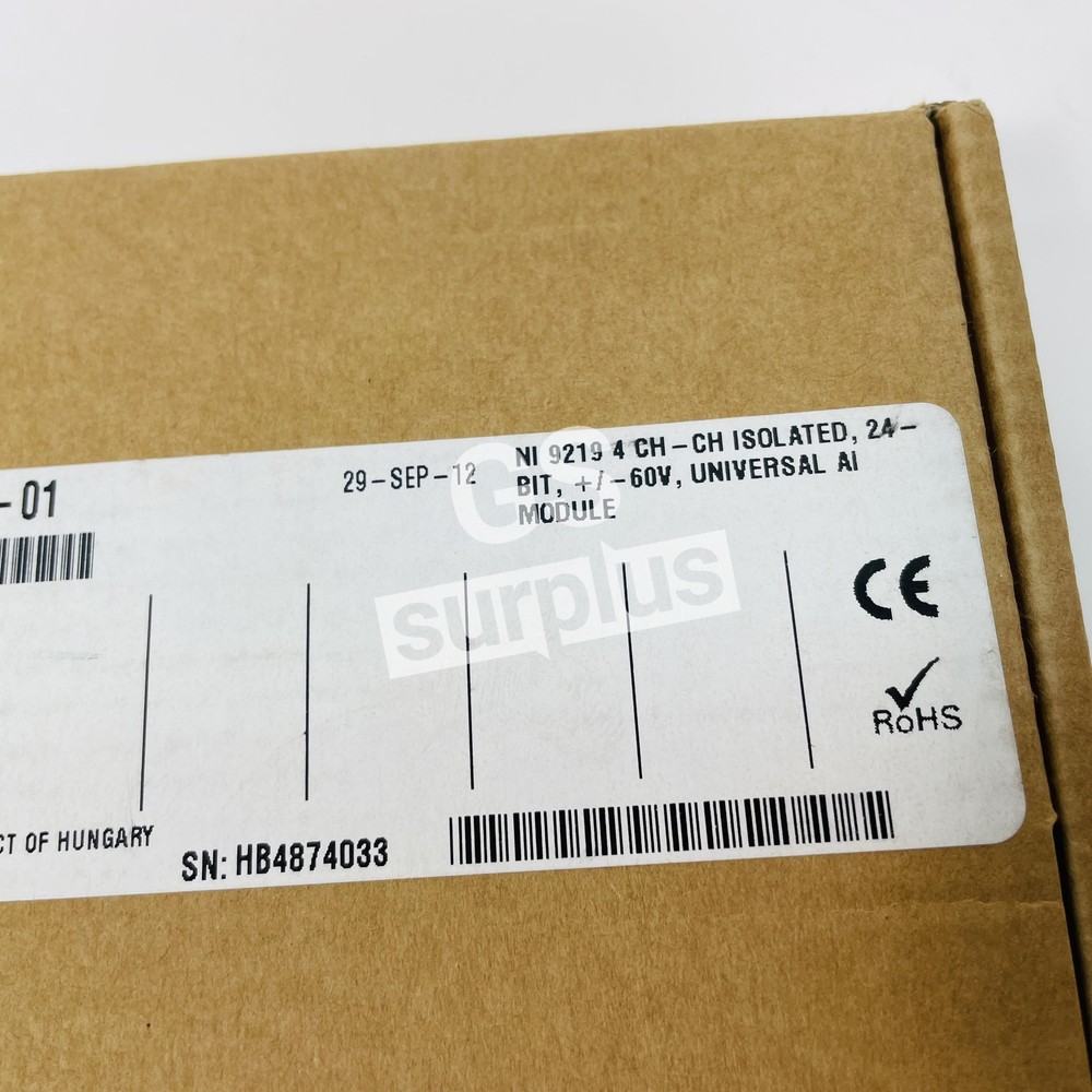 New NATIONAL INSTRUMENTS NI-9219 Universal Analog Input Module