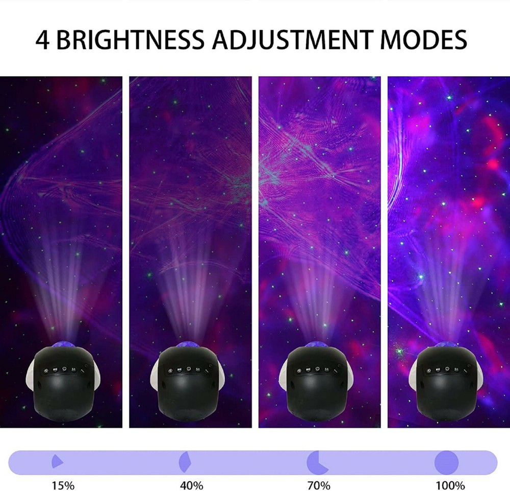 USB Aurora Galaxy Star Room Projection Lamp 3D Night Light with Remote Control