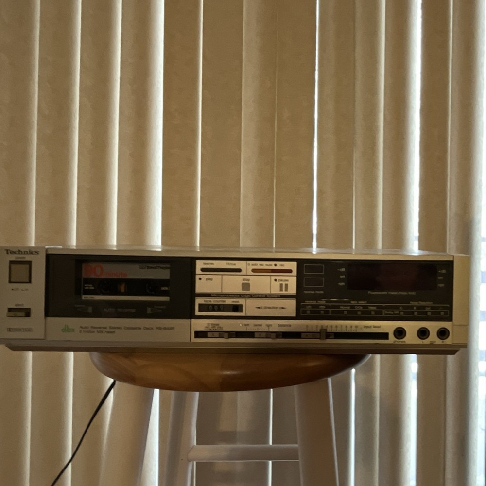 Technics RS-648R Cassette Player & Recorder Auto Reverse Silver Headphone Jack