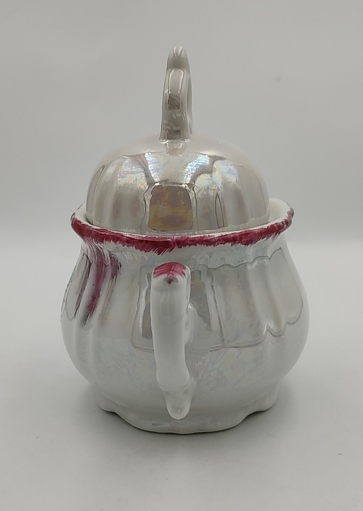Japan Opulescent Lusterware Sugar Bowl with Lid Replacement