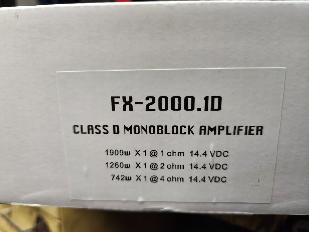 Sonido Mask Class D Monoblock Car Amplifier 1909 Watts Rms