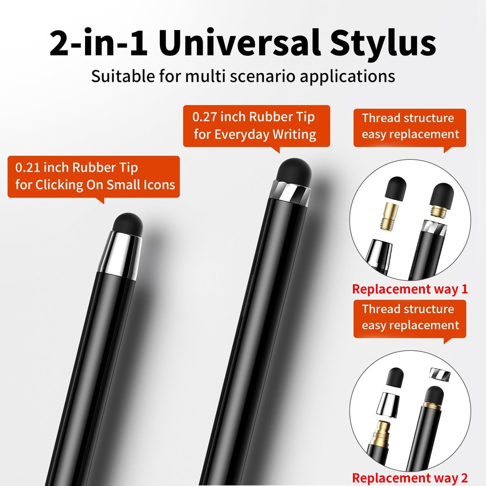 Stylus Pen for iPhone/ipad/Android Tablets 2-in-1 High Sensitivity Accessories