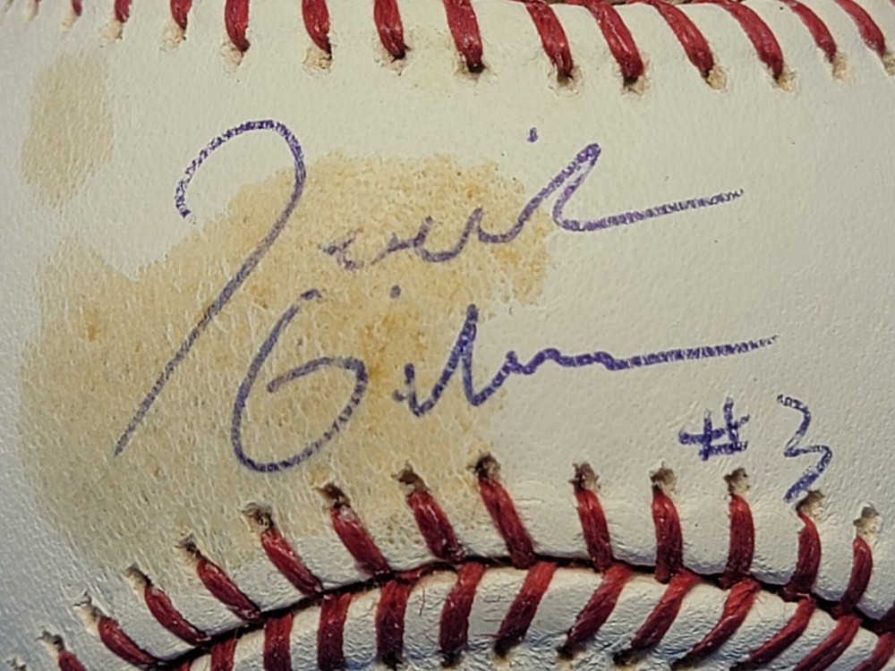 DERRICK GIBSON RAWLINGS OFFICIAL AUTO AUTOGRAPHED SIGNED BASEBALL MLB