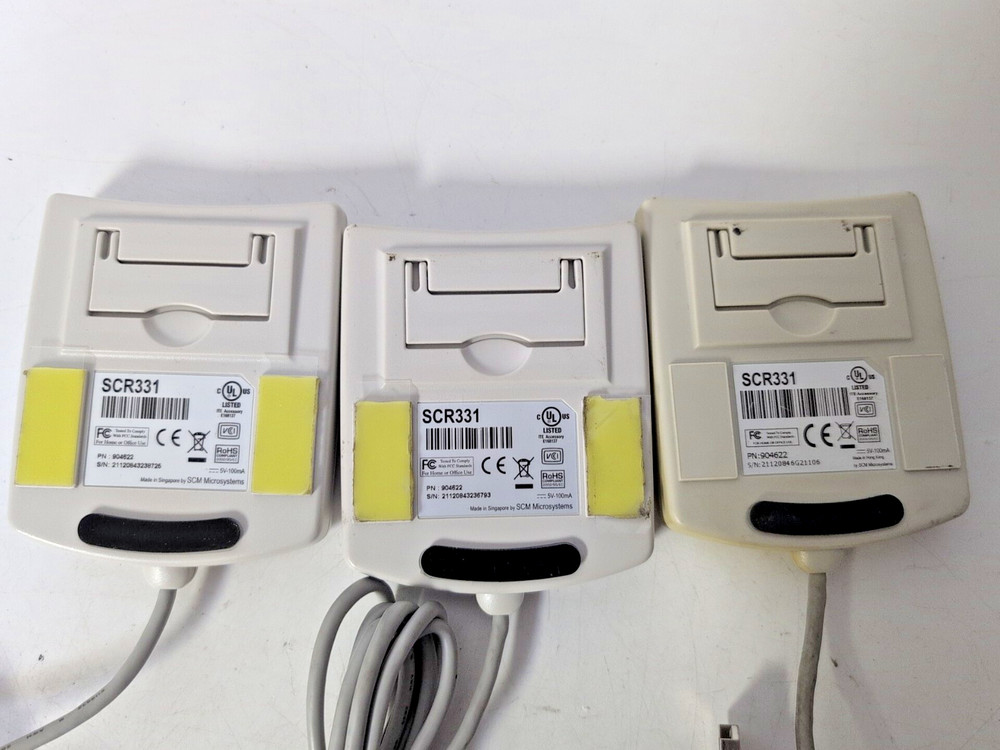 LOT OF 3 SC331 COMMON ACCESS SMART CARD READER