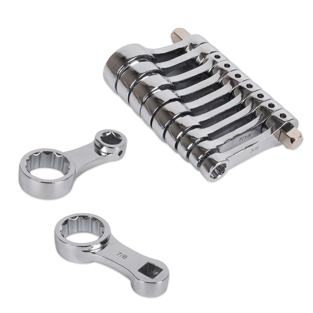9-Piece Torque Adapter Set - 12-Point Box End Torque Adapter Extension Set - ...