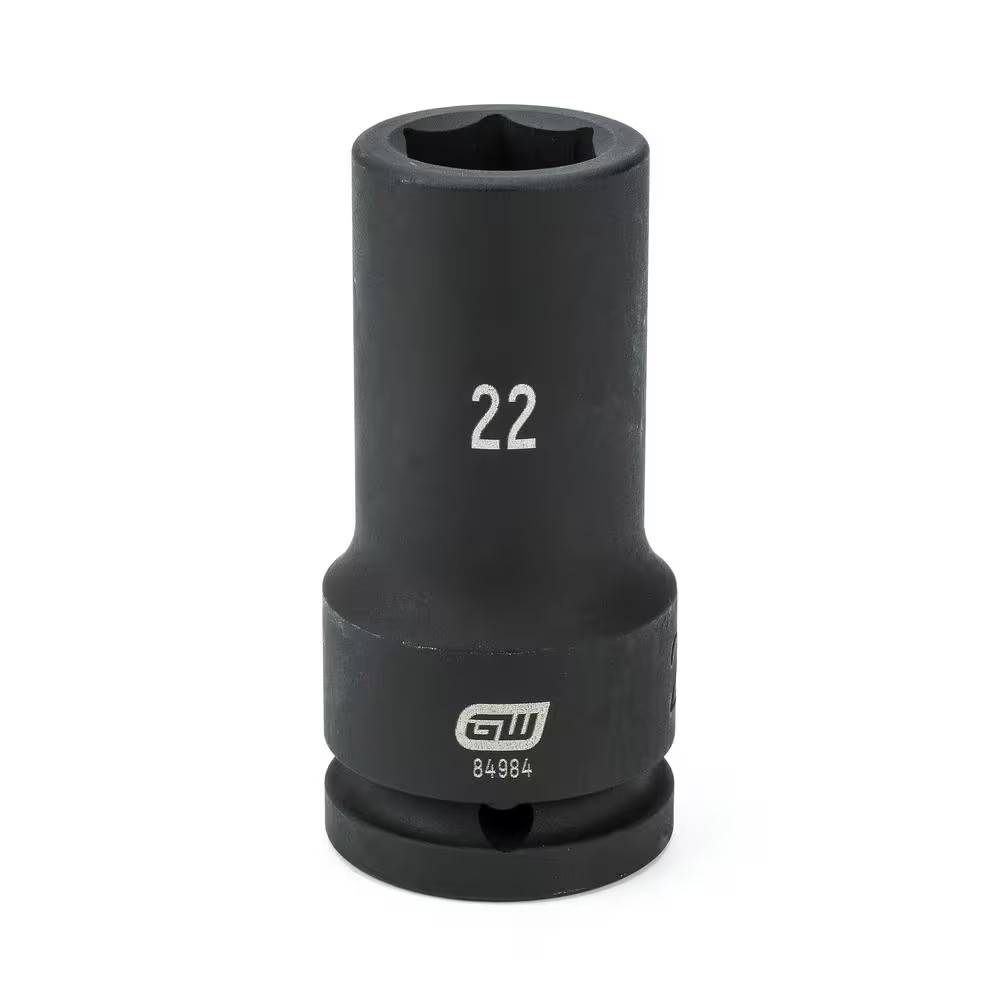 3/4 In. Drive 6-Point Deep Impact Metric Socket 22 Mm