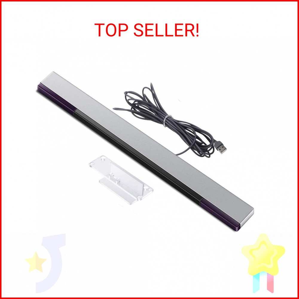 Xahpower USB Sensor Bar for Wii, Replacement Wired Infrared Ray Sensor Bar for N