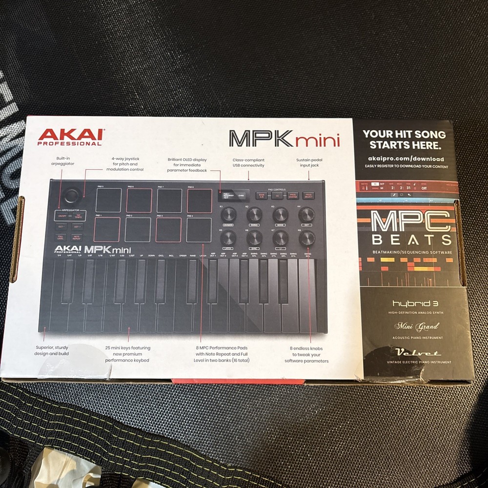 Akai MPK Mini Special Edition Black 25-Key MIDI Keyboard Controller w/ Software