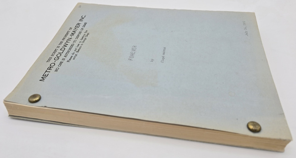 FOREVER / Floyd Mutrux 1977 Unproduced Screenplay Movie Script