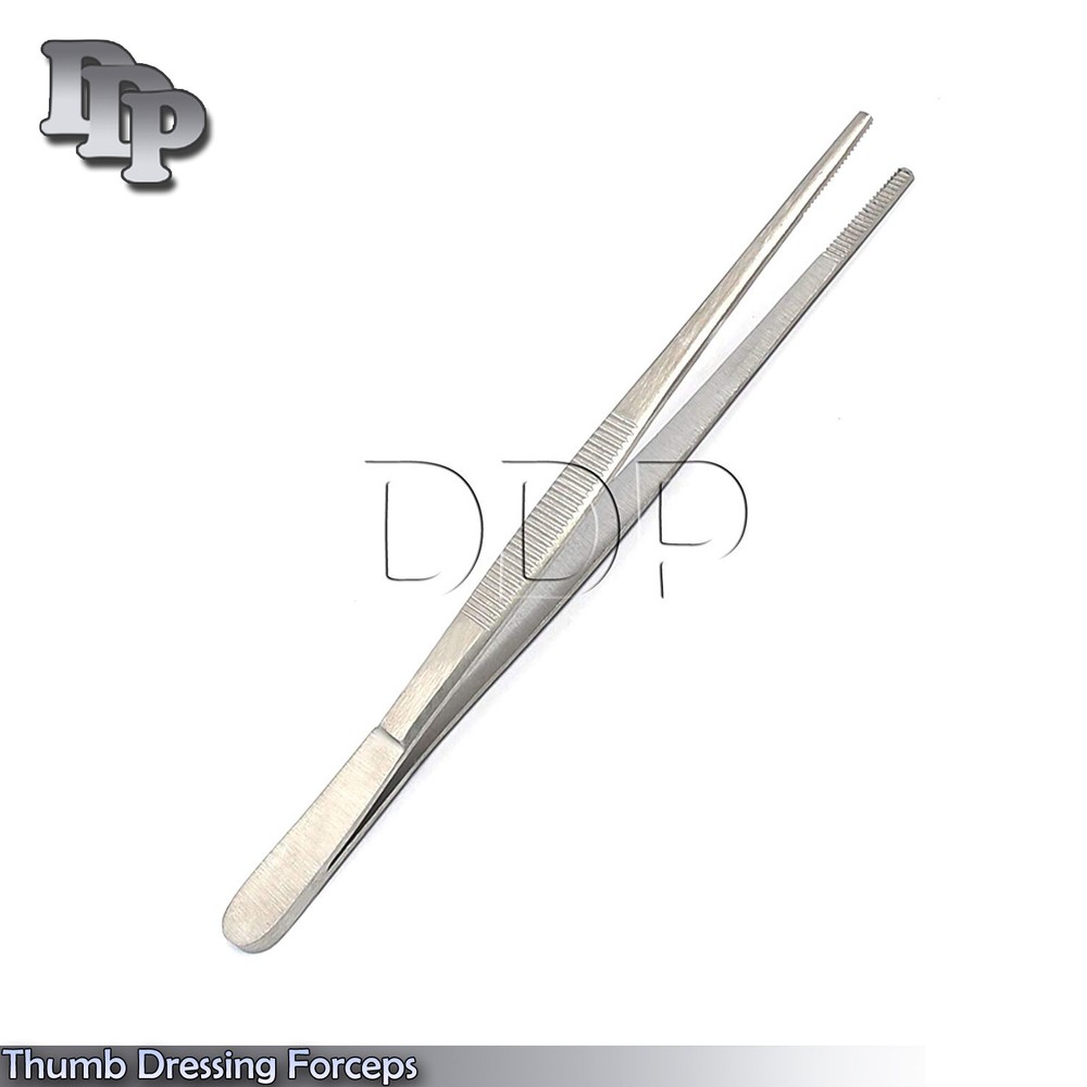 6 Thumb Dressing Forceps 5.50" Serrated Jaws