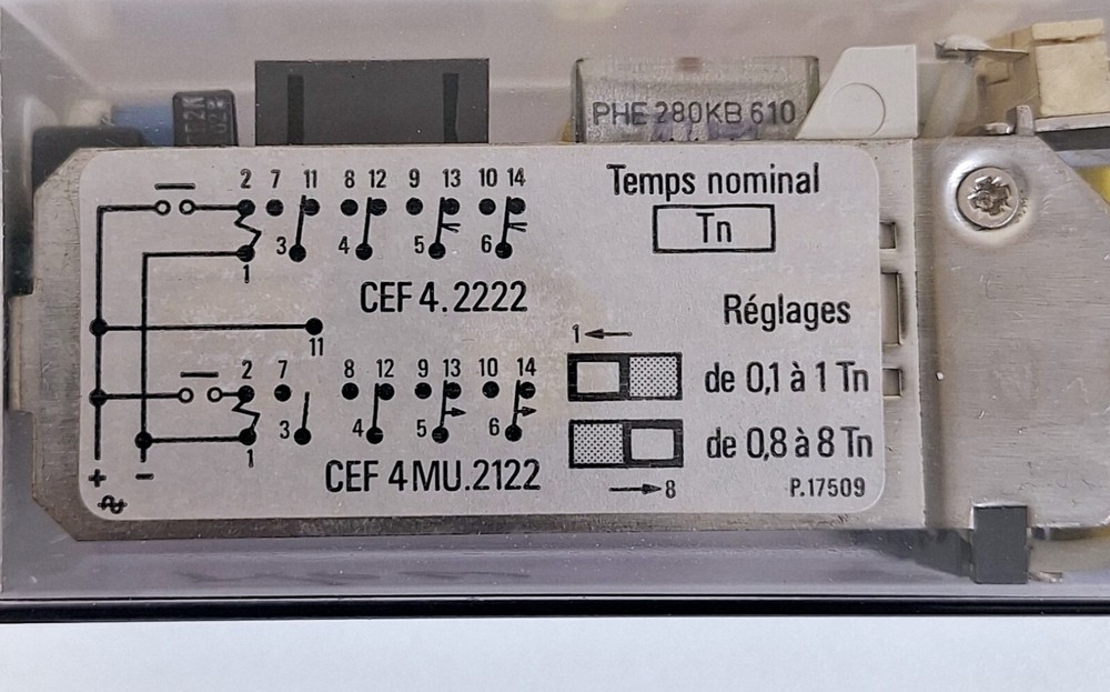 ICE CEF4 Adjustable Timer Relay 125V
