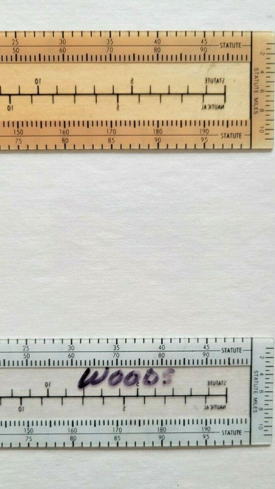 2 C-P 1 Plotter vtg Rulers Flight Navigation Plotter Nautical Distance