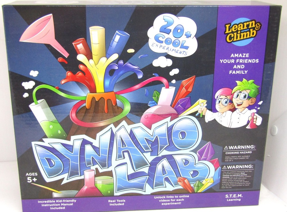 Learn and Climb 20+ Cool Experiments, Dynamo Lab.  New.